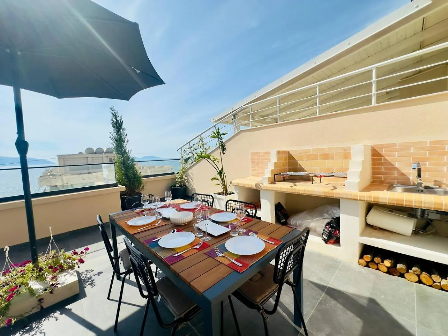 Sea View Luxury Penthouse,3Rooms Vlore Apartment